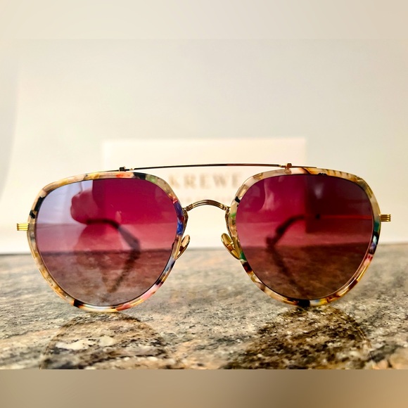 KREWE Sunglasses - BAKER - 18K Titanium + Gelato Mirrored - Picture 1 of 10